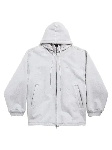 Balenciaga Men's Lion Outerwear Zip-Up Hoodie - Light Heather Grey - Size XS | Thumbnail 1 Balenciaga Men's Lion Outerwear Zip-Up Hoodie - Light Heather Grey - Size XS | Thumbnail 1