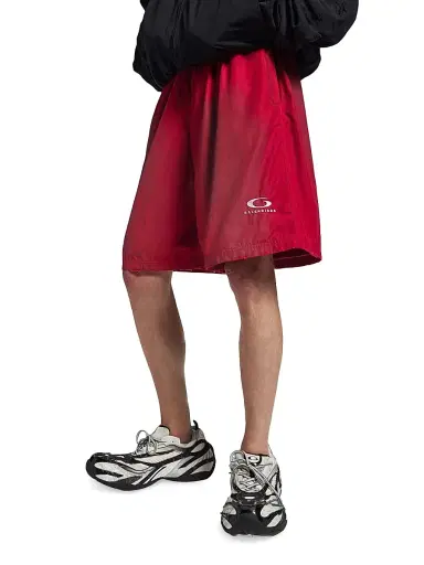 Balenciaga Men's Outerwear Shorts - Lipstick Red - Size XS | Thumbnail 5