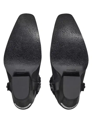 Balenciaga Women's Memphis Booties with Harness - Black - Size 11 | Thumbnail 6