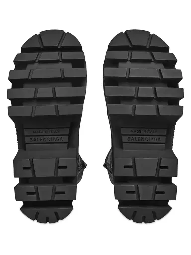 Balenciaga Men's Bulldozer Lace-Up Booties - Black - Size 13 | Thumbnail 7