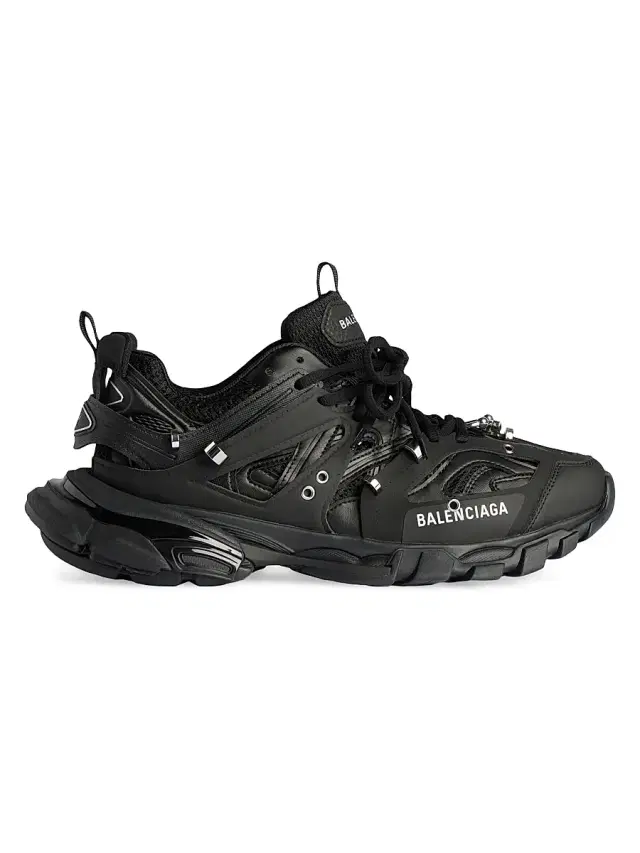 Men's Track Piercing Sneakers - Black