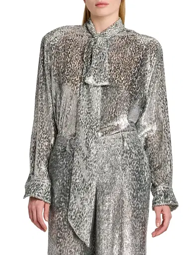 Stella McCartney Women's Fil Coupe Leopard-Print Shirt | Thumbnail 3 Stella McCartney Women's Fil Coupe Leopard-Print Shirt | Thumbnail 3