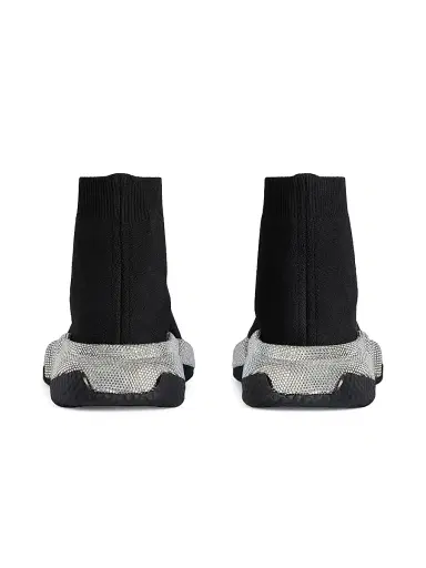Balenciaga Men's Speed Knit Sneakers with Rhinestones - Black | Thumbnail 5 Balenciaga Men's Speed Knit Sneakers with Rhinestones - Black | Thumbnail 5