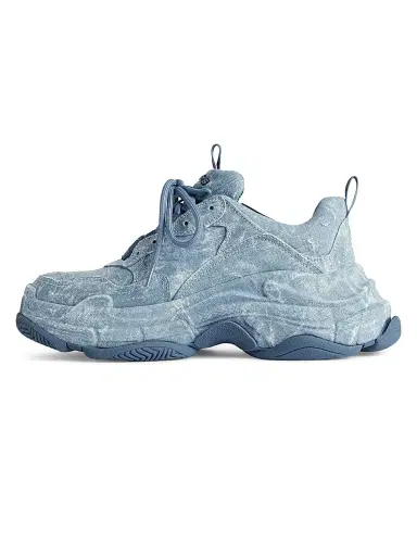 Balenciaga Men's Triple S Canvas Sneakers - Blue - Size 12 | Thumbnail 5