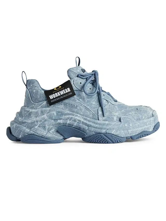 Men's Triple S Canvas Sneakers - Blue