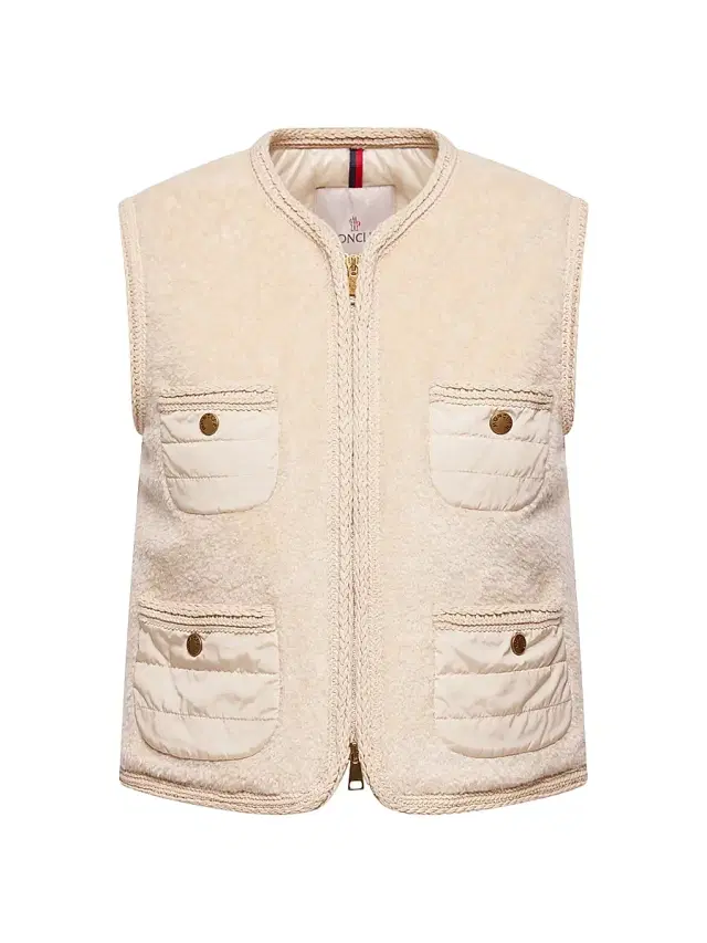 Women's Mimosa Puffer Vest in Teddy - Beige
