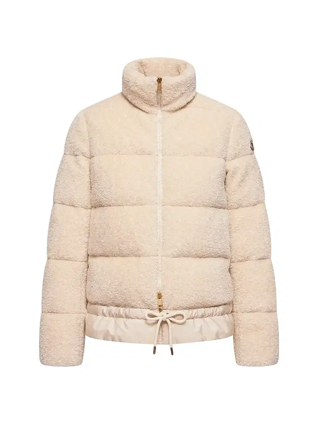 Moncler Women's Cedre Puffer Coat in Teddy - Beige