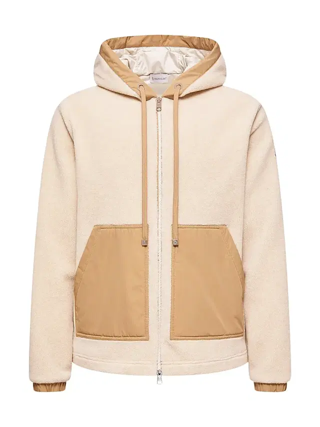 Moncler Men's Hoodie in Teddy - Light Beige