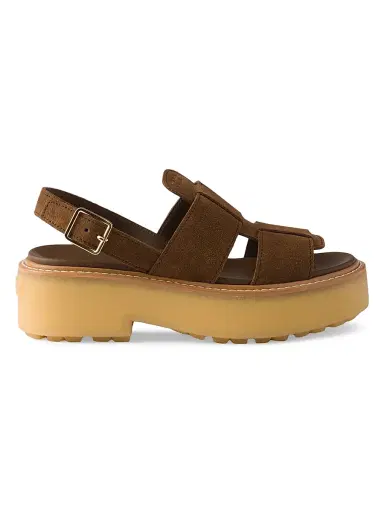 Prada Women's Suede Sandals - Brown - Size 11 | Thumbnail 1 Prada Women's Suede Sandals - Brown - Size 11 | Thumbnail 1