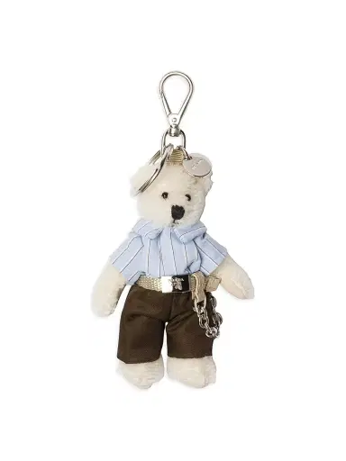 Prada Men's Teddy Keychain Charm - White | Thumbnail 1