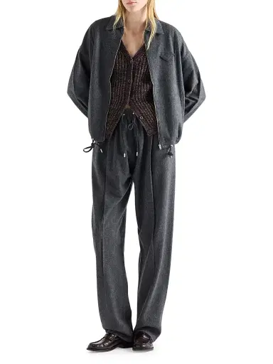 Prada Women's Jersey Pants - Grey | Thumbnail 7 Prada Women's Jersey Pants - Grey | Thumbnail 7