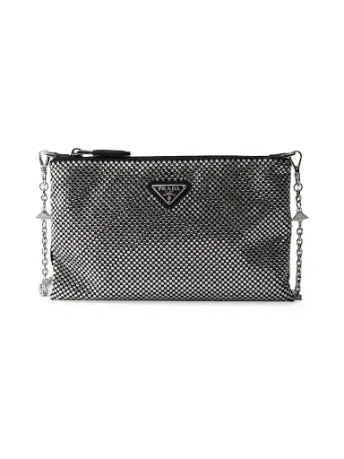 Prada Women's Mini Crystal-Studded Shoulder Bag | Thumbnail 1 Prada Women's Mini Crystal-Studded Shoulder Bag | Thumbnail 1