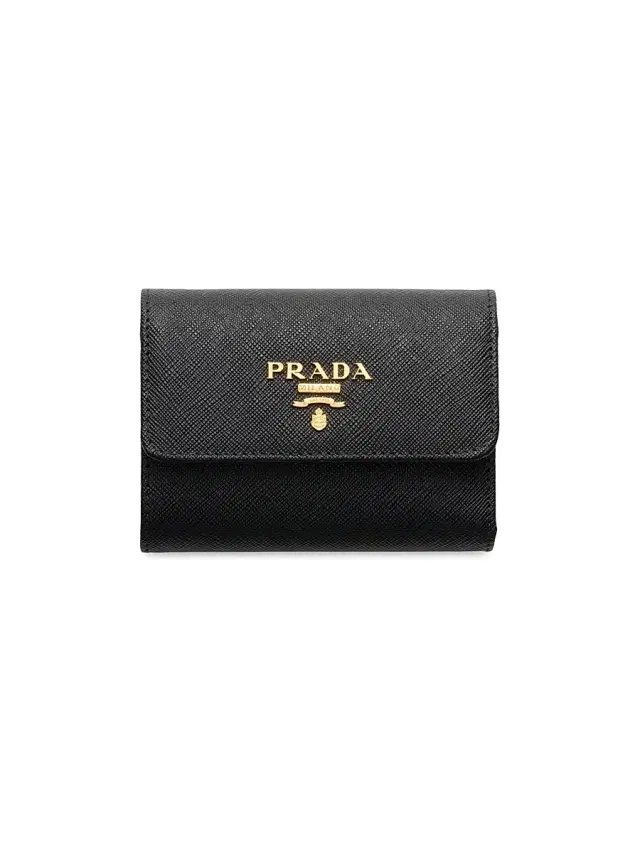 Women's  Saffiano Leather Wallet - Black