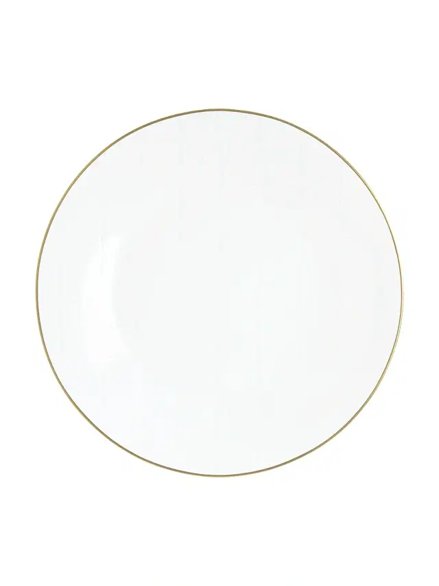 Prouna Alligator Dinner Plate - White