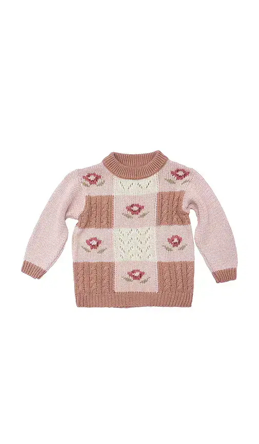 Wild Wawa Rose Patchwork Sweater