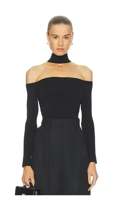 Lila Cold Shoulder Top