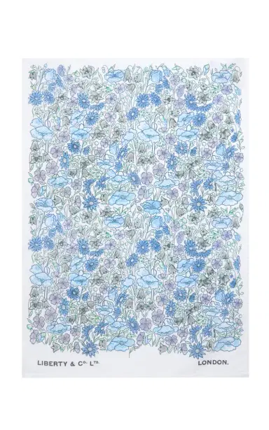 Liberty London Pop Daisy Cotton Tea Towel - Multi | Thumbnail 1