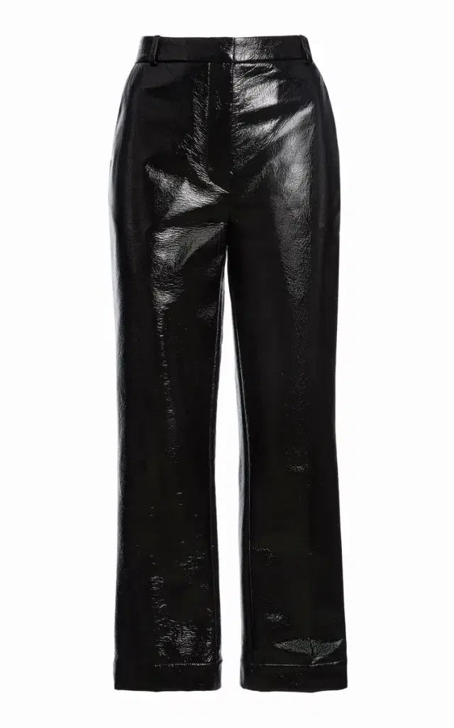 FRANÇOISE Minnie Crinkled Vinyl Cotton Pants