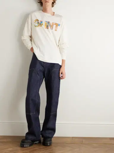 SAINT Mxxxxxx Logo-Print Cotton-Jersey T-Shirt - Men | Thumbnail 2 SAINT Mxxxxxx Logo-Print Cotton-Jersey T-Shirt - Men | Thumbnail 2
