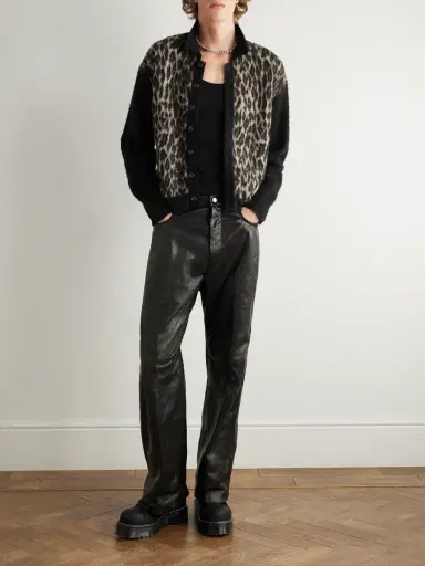 SAINT Mxxxxxx Leopard-Jacquard Cardigan - Men | Thumbnail 2 SAINT Mxxxxxx Leopard-Jacquard Cardigan - Men | Thumbnail 2