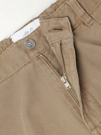 MR P. Daniel Tapered Pleated Organic Cotton-Canvas Trousers - Men | Thumbnail 6 MR P. Daniel Tapered Pleated Organic Cotton-Canvas Trousers - Men | Thumbnail 6