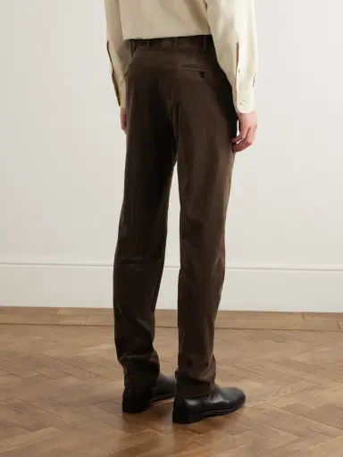 Zegna Slim-Fit Cotton-Blend Corduroy Trousers - Men | Thumbnail 4