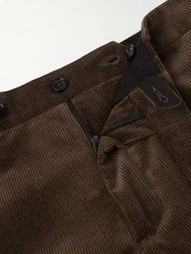 Zegna Slim-Fit Cotton-Blend Corduroy Trousers - Men | Thumbnail 6