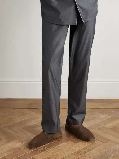 MR P. Plush-Lined Suede Slippers - Men | Thumbnail 2