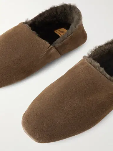 MR P. Plush-Lined Suede Slippers - Men | Thumbnail 5