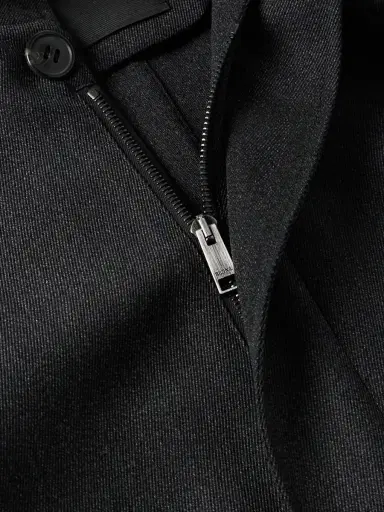 Zegna Nubuck-Trimmed Virgin Wool-Twill Jacket - Men | Thumbnail 4
