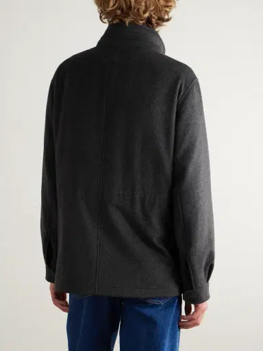 Zegna Padded Suede-Trimmed Oasi Cashmere Coat - Men | Thumbnail 3 Zegna Padded Suede-Trimmed Oasi Cashmere Coat - Men | Thumbnail 3