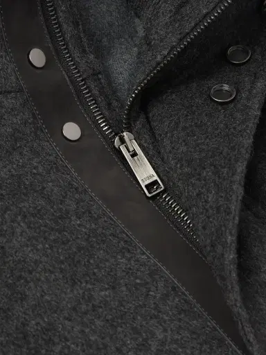 Zegna Padded Suede-Trimmed Oasi Cashmere Coat - Men | Thumbnail 4 Zegna Padded Suede-Trimmed Oasi Cashmere Coat - Men | Thumbnail 4