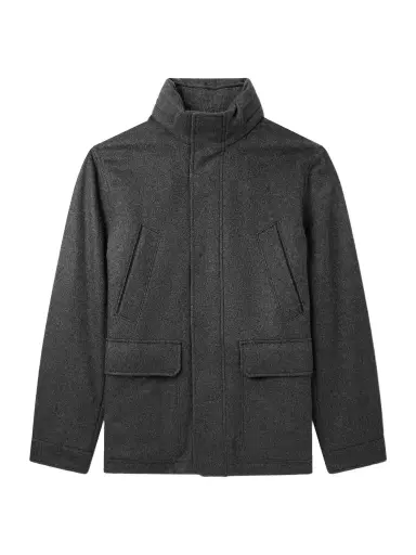 Zegna Padded Suede-Trimmed Oasi Cashmere Coat - Men | Thumbnail 1 Zegna Padded Suede-Trimmed Oasi Cashmere Coat - Men | Thumbnail 1