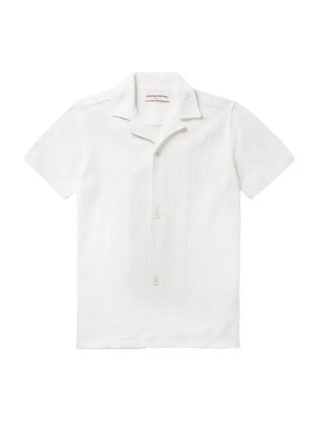 Maitan Camp-Collar Ribbed Organic Cotton-Terry Shirt - Men