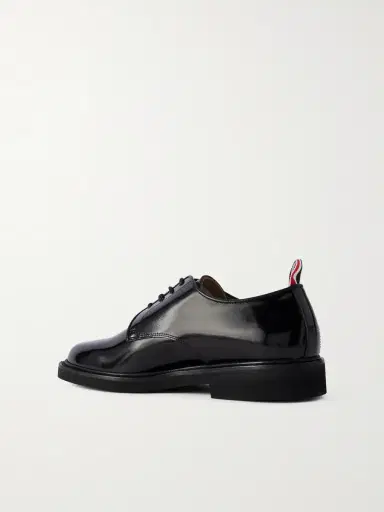 Thom Browne Uniform Polished-Leather Derby Shoes - Men | Thumbnail 4