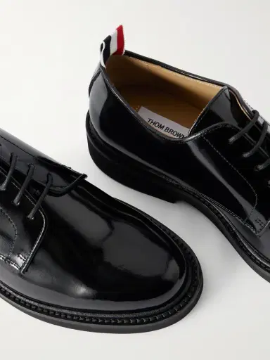 Thom Browne Uniform Polished-Leather Derby Shoes - Men | Thumbnail 5