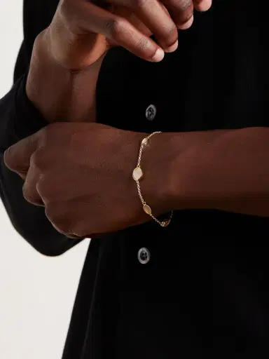 LUIS MORAIS 14-Karat Gold Mother-of-Pearl Bracelet - Men | Thumbnail 2