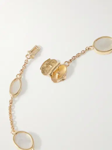 LUIS MORAIS 14-Karat Gold Mother-of-Pearl Bracelet - Men | Thumbnail 3