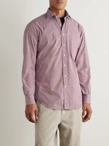 Sid Mashburn Gingham Cotton-Poplin Shirt - Men | Thumbnail 3 Sid Mashburn Gingham Cotton-Poplin Shirt - Men | Thumbnail 3
