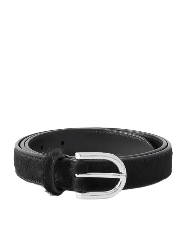 2.5cm Pony Hair Belt - Men