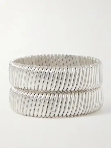 Roxanne Assoulin Rolling Set Of Two Silver-tone Bracelets | Thumbnail 3