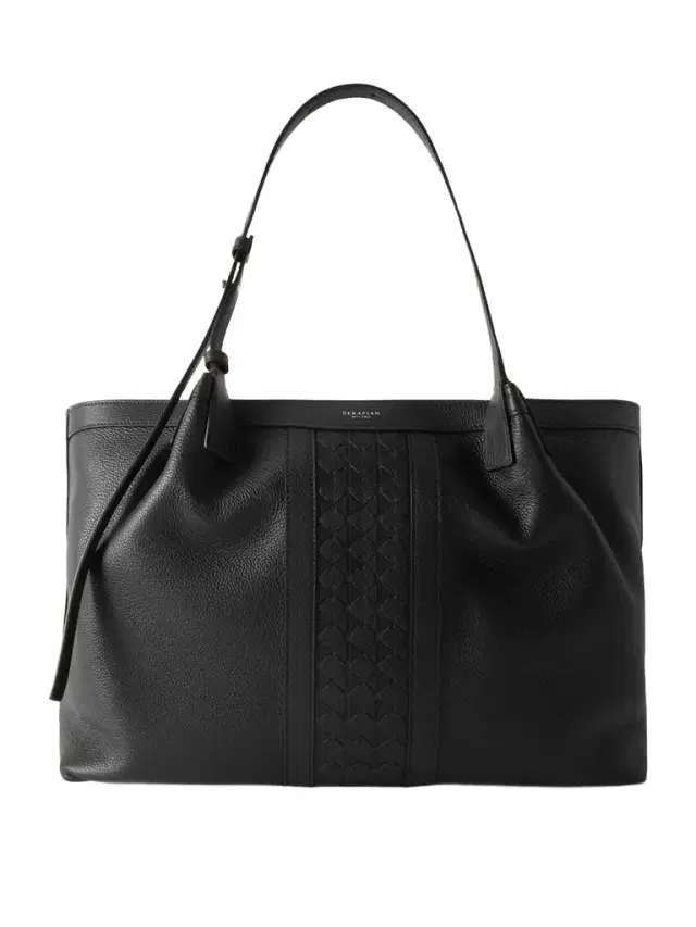 Secret Textured-leather Tote