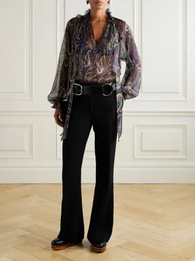 Etro Wool Flared Pants | Thumbnail 2