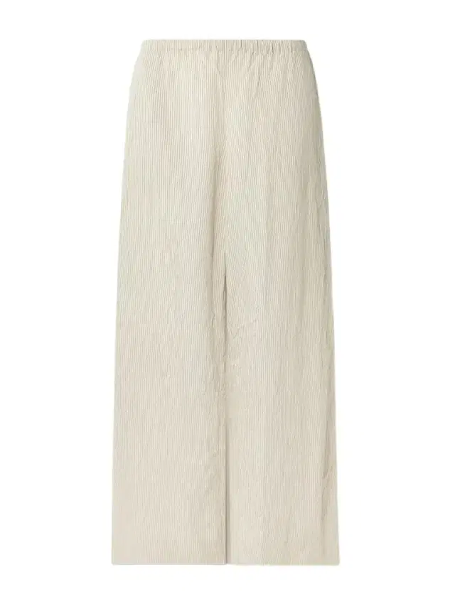 Crinkled Pinstriped Woven Wide-leg Pants