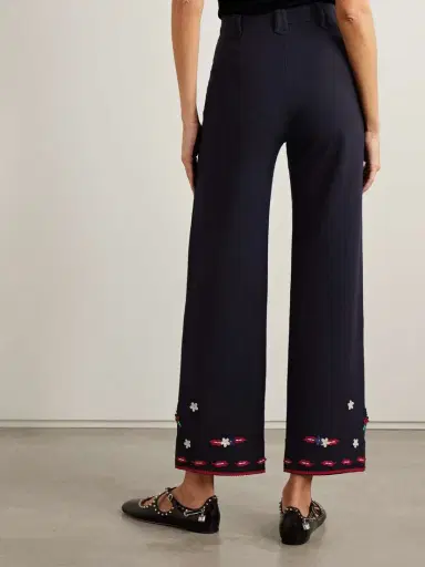BODE Carroll Appliquéd Wool Felt Straight-leg Pants | Thumbnail 4 BODE Carroll Appliquéd Wool Felt Straight-leg Pants | Thumbnail 4