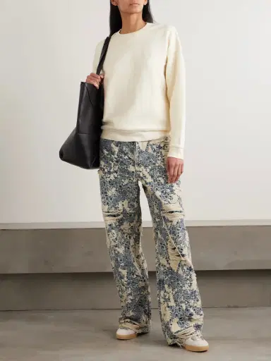 ÉTERNE Embroidered Cotton-terry Sweatshirt | Thumbnail 2 ÉTERNE Embroidered Cotton-terry Sweatshirt | Thumbnail 2