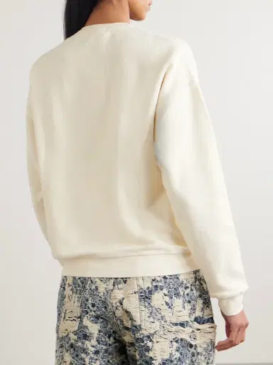 ÉTERNE Embroidered Cotton-terry Sweatshirt | Thumbnail 3 ÉTERNE Embroidered Cotton-terry Sweatshirt | Thumbnail 3