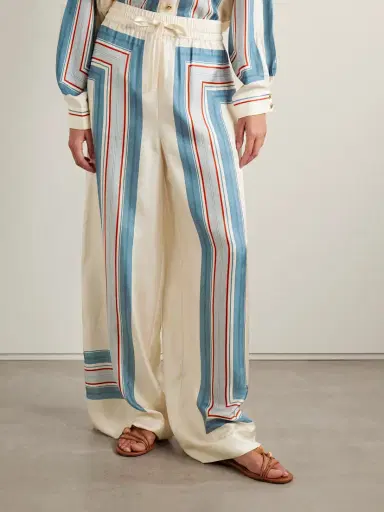Zimmermann Striped Silk-twill Wide-leg Pants | Thumbnail 3 Zimmermann Striped Silk-twill Wide-leg Pants | Thumbnail 3