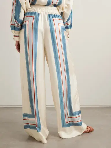 Zimmermann Striped Silk-twill Wide-leg Pants | Thumbnail 4 Zimmermann Striped Silk-twill Wide-leg Pants | Thumbnail 4