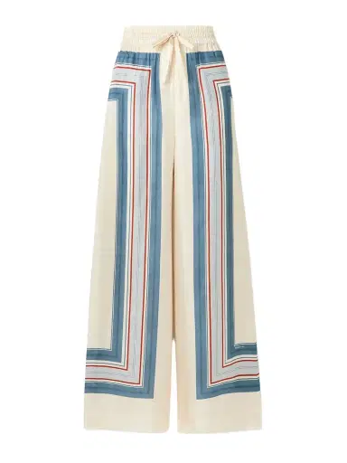 Zimmermann Striped Silk-twill Wide-leg Pants | Thumbnail 1 Zimmermann Striped Silk-twill Wide-leg Pants | Thumbnail 1